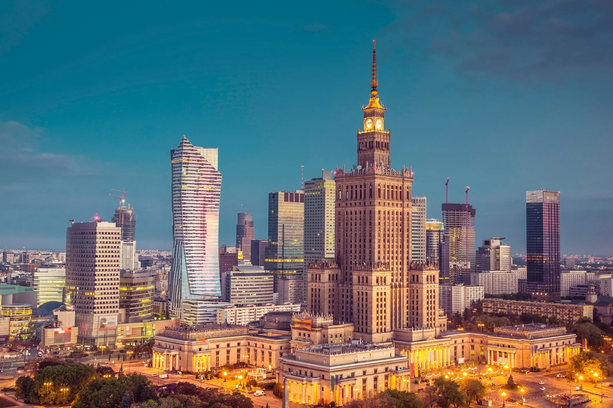 Palace of Culture and Science in Downtown Warsaw - EdgeConneX data centers